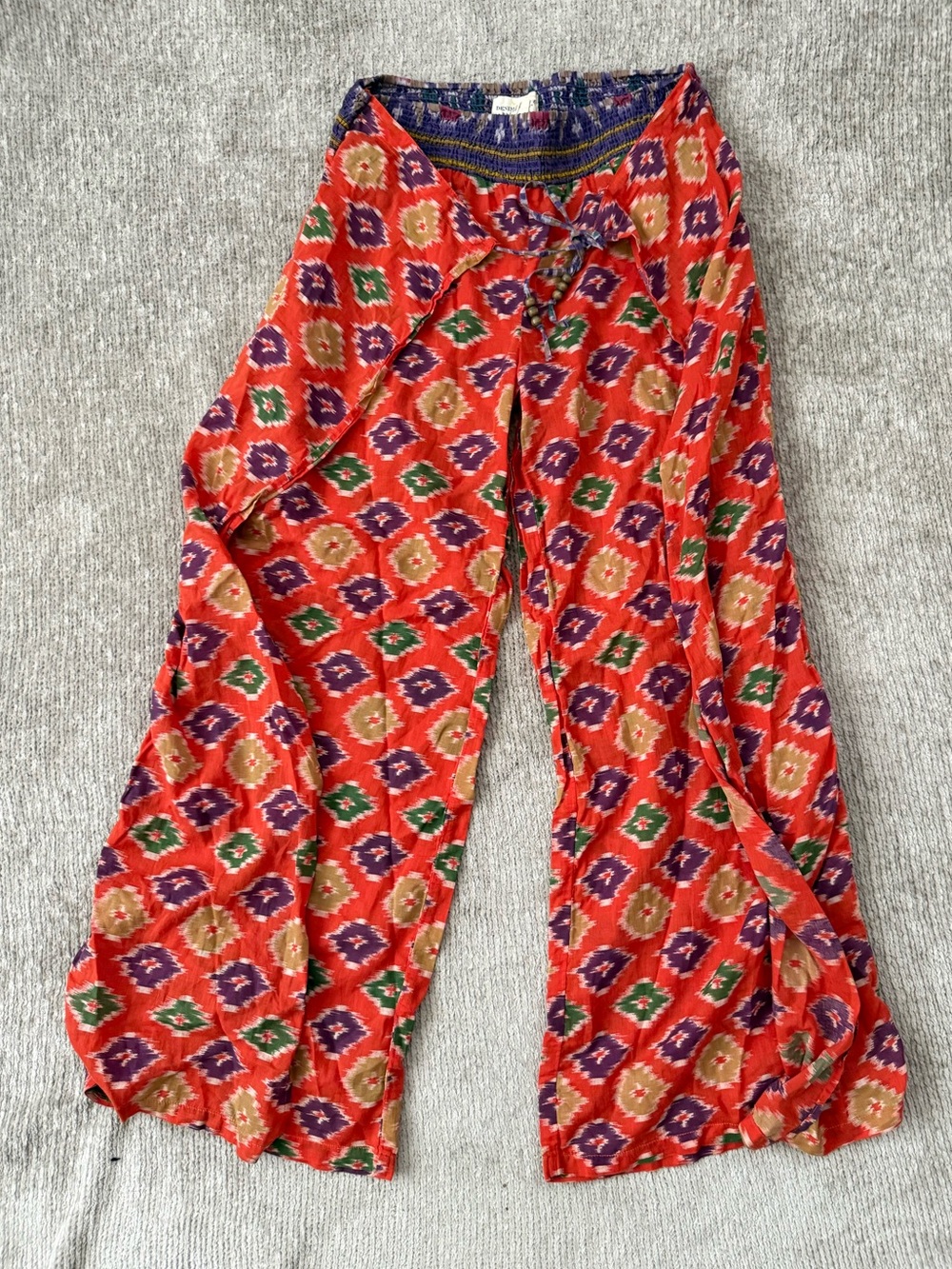 Denim & Supply Ralph Lauren Ikat Flyaway Wide Leg Pants Boho S/P